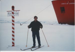 Dan Lubin on Skis - Antarctic Photo